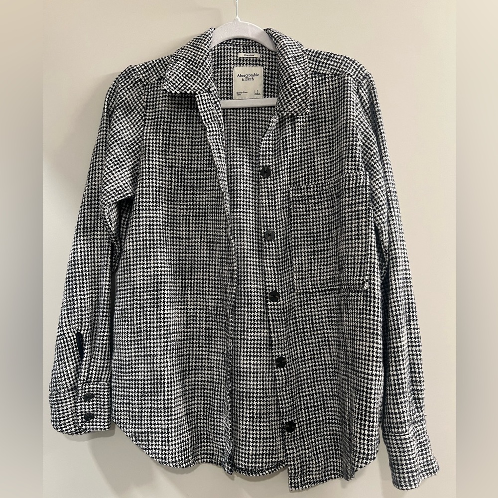 Abercrombie and Fitch Houndstooth Shacket